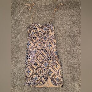 Free People Blue Sequin Dress